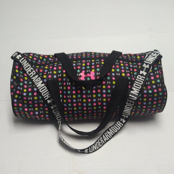 ❤️UNDER ARMOUR Polka Dot Nylon Foldable Travel Duffle Bag - Picture 1 of 6